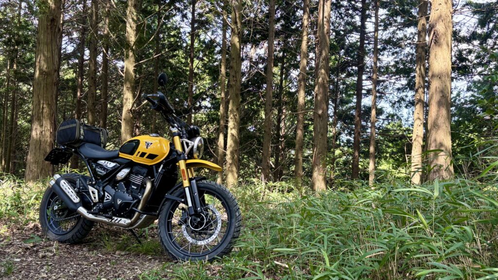 ジータレーシング(ZETA RACING) アドベンチャーアーマーハンドガード ブラック を取付け早速林道へ