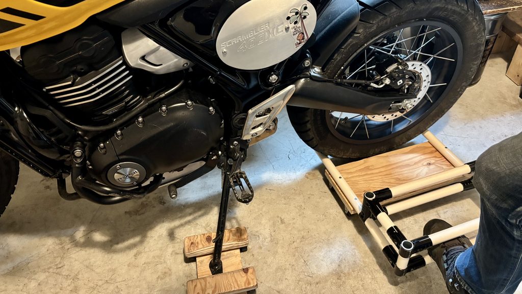 自作バイクドーリー