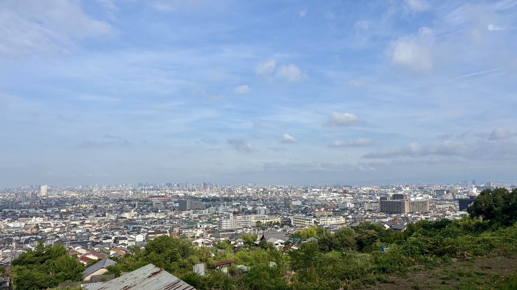 生駒山から見た東大阪市