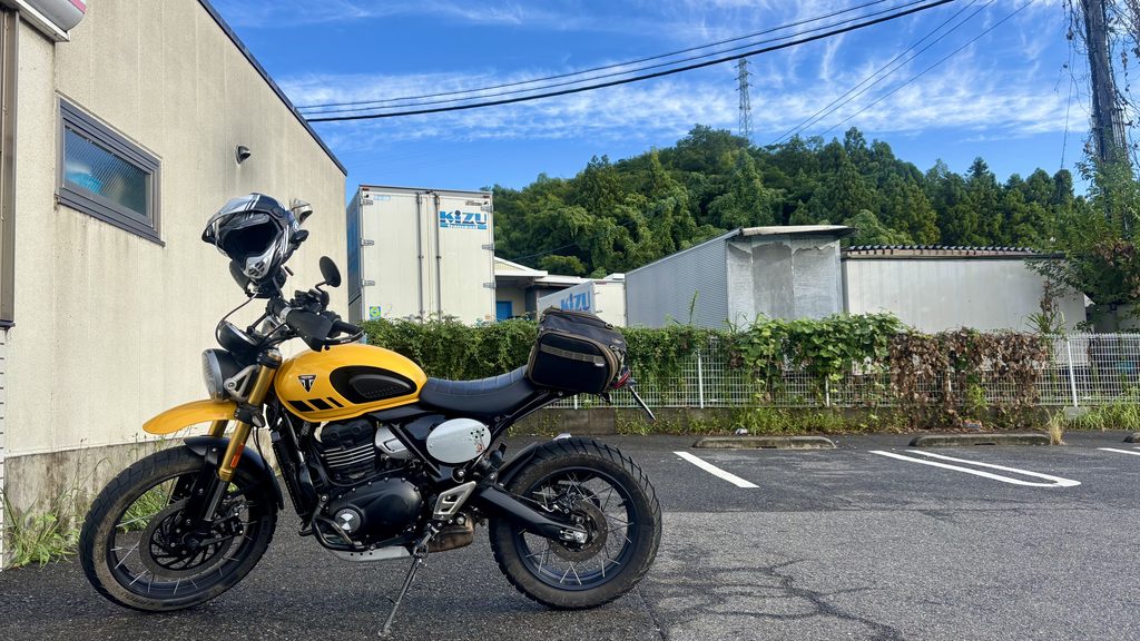 早朝にローソン木津川山城店に到着