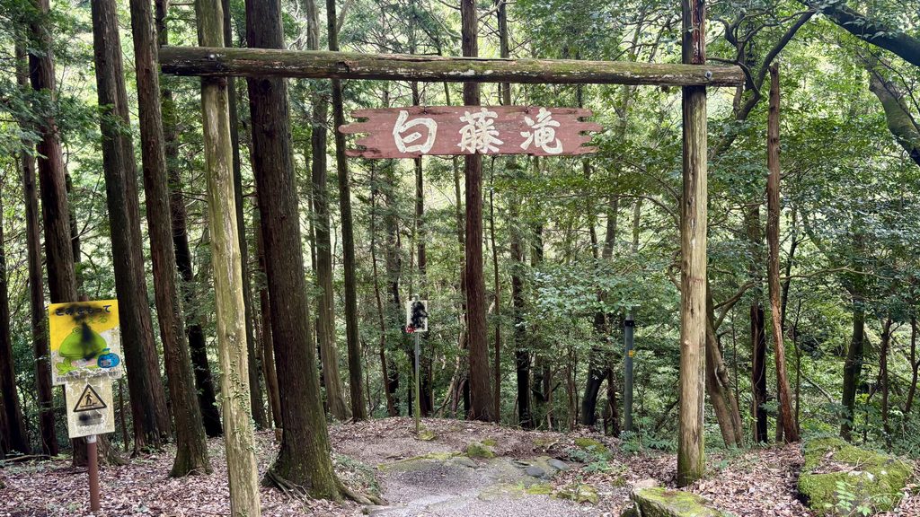 白藤滝への入口
