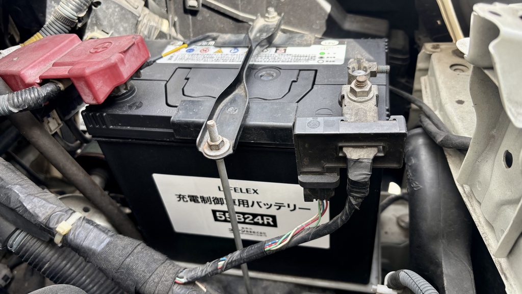 ホームセンターコーナンの55B24Rバッテリー